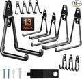 Pack 13 Garage Hooks Heavy Duty | Multi-Sized Wall-Mounted Tool Hangers by Unknown