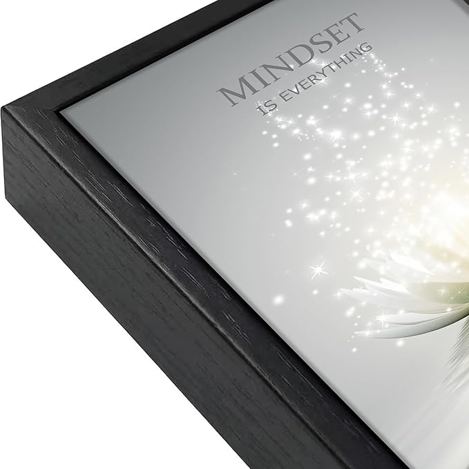 Floating Framed Zen Wall Art, Just Breathe Picture Poster - Image 5