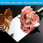 16"x12" Acrylic Mirror Sheet, Flexible Non Glass Body Mirror Tiles Large Self - Image 4