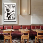 Mom I Am A Rich Man Aesthetic Retro Music Goblet Poster Feminist canvas Wall - Image 7