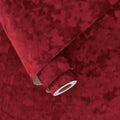 Wallercity Deep Red Velvet Peel and Stick Wallpaper Flocking Fabric Contact by Wallercity