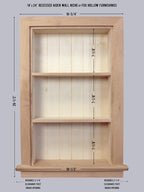 14x24 Aiden Recessed Wall Niche Medicine Cabinet Replacement, in The Wall - Image 2