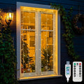 suddus Curtain Lights for Bedroom, 90 Led Hanging String Light Outdoor by SUDDUS