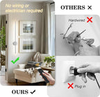 Battery Operated Modern Wall Sconces, Dimmable Wireless Wall Light Set of Two - Image 3