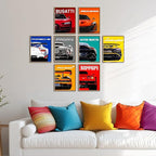 CSLGQGV Car Poster Vintage Racing Car Wall Art Supercar Canvas Prints Painting - Image 5