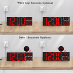 JALL 30" Large Digital Wall Mount Clock - Image 2
