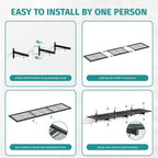 2 Pack Garage Wall Shelving, Heavy Duty Storage Shelves 360 LBS Capacity - Image 7