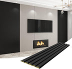 8-Pack WPC Wall Panels 118’’ x 6.3’’ 3D Slat Wall Panel Acoustic Wall Paneling - Image 7