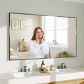 Koonmi Black Mirrors for Wall, 30x55 Inch Bathroom Mirror, Rectangular Wall by KOONMI