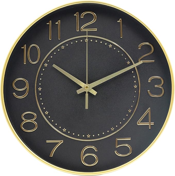 HZDHCLH 12inch Wall Clocks Battery Operated, Quartz Movement, Silent Non - Image 2