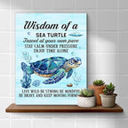 Sea Turtle Wall Art Decor Inspirational Wall Decor Posters Beach Themed - Image 4