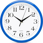 Bernhard Products 10 Inch Blue Quartz Analog Wall Clock by BernhardProducts