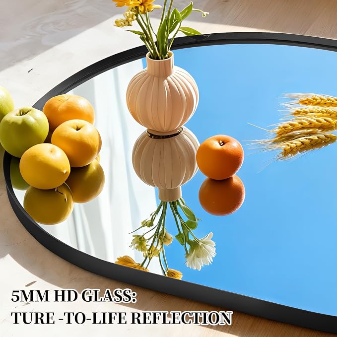 Oval Full Length Mirror, Ultra-Clear Explosion-Proof Dressing Mirror, Simple - Image 5