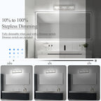 Ralbay 5 Color Temperature Brushed Nickel Bathroom Vanity Lights Dimmable - Image 3