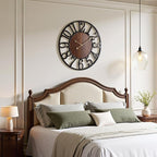 Vantic 32 Inch Large Wall Clock, Arabic Numeral Wood Oversized Wall Clocks - Image 6