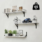 WOPITUES Floating Shelves for Wall 40″W x 8″D, Long Wall Mounted Shelves Set of - Image 3