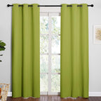 NICETOWN Fresh Green Blackout Curtains 78 inches Length by NICETOWN