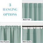 RYB HOME Blackout Curtains for Living Room Thermal Insulated Privacy Window - Image 7