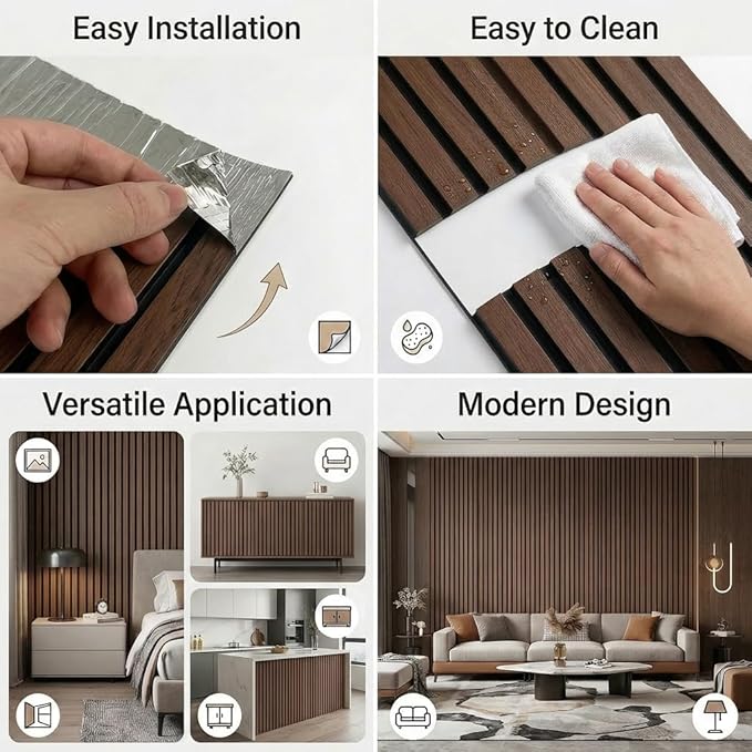 3D Wall Panels Peel and Stick – 15.74" x 118" PVC Faux Texture Wall Covering - Image 4