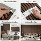 3D Wall Panels Peel and Stick – 15.74" x 118" PVC Faux Texture Wall Covering - Image 4
