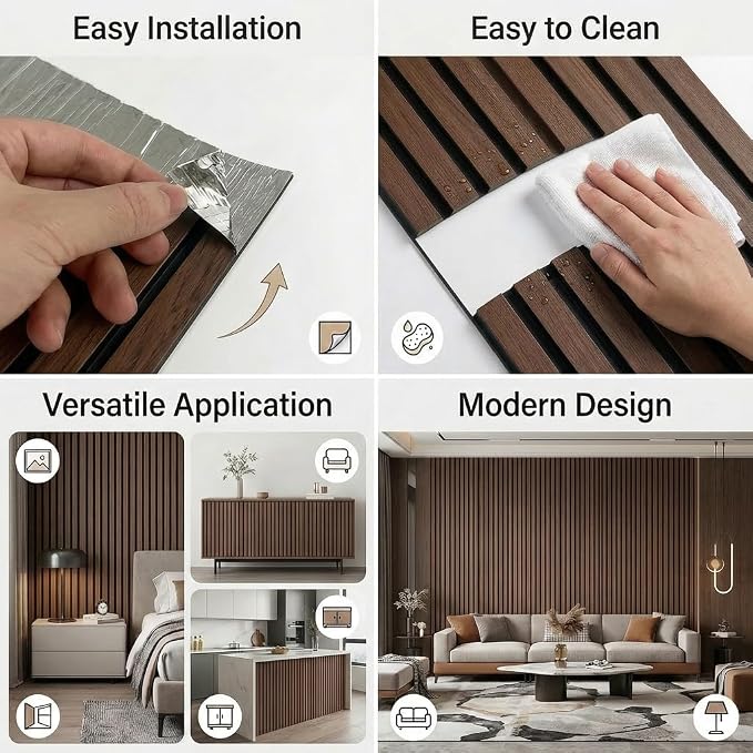 3D Wall Panels Peel and Stick – 15.74" x 236" PVC Faux Texture Wall Covering - Image 4