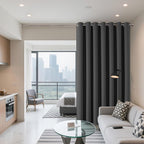 Joydeco Blackout Patio Sliding Door Curtains 90 Inches Long, Grommet Privacy - Image 2