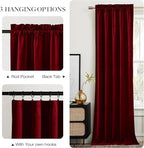 NICETOWN Christmas Red Velvet Curtains 96 inches Long - Image 7