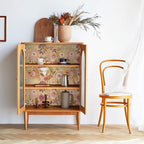 Ismoon Vintage Floral Peel and Stick Wallpaper Deep Beige Pink Contact Paper - Image 9