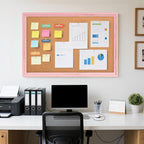 Cork Bulletin Board, Hanging Pin Board Tack Board - Image 6