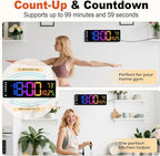 Pytha Sight 16 Inch Large Digital Wall Clock, Large LED Display Digital Wall - Image 6