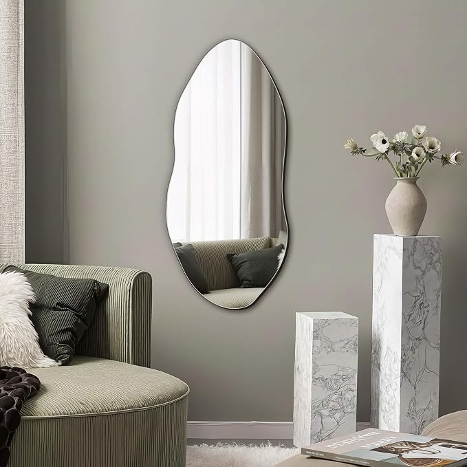 Delma Irregular Wall Mirror, Frameless Decorative Mirror - Image 7