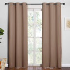 NICETOWN Window Treatment Thermal Insulated Solid Grommet Blackout by NICETOWN