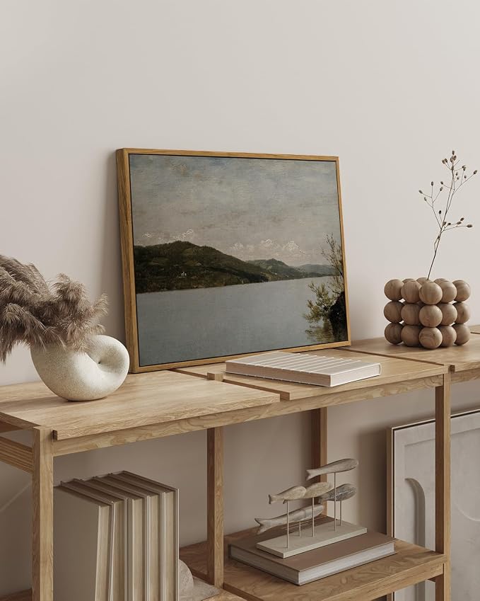 InSimSea Framed Canvas Wall Art Vintage Decor, Classical Landscape Paintings - Image 3