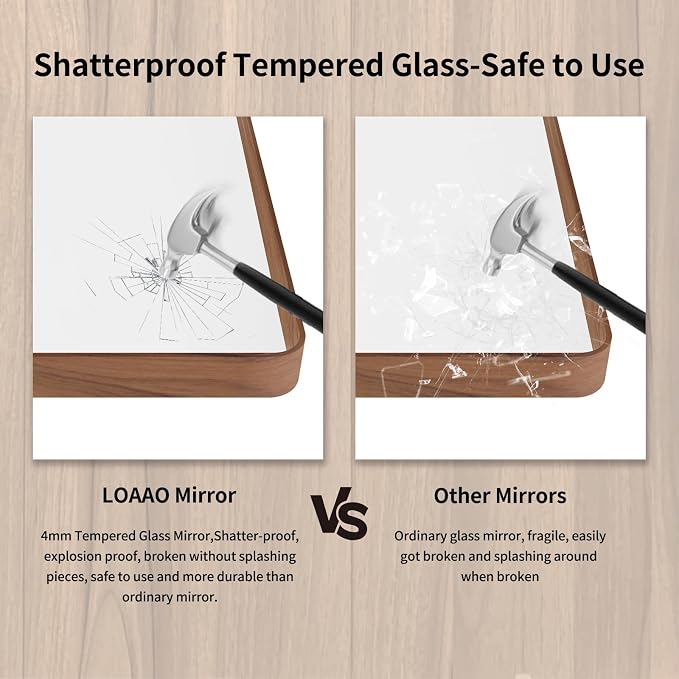 LOAAO 32X36 Inch Bathroom Mirror - Image 7