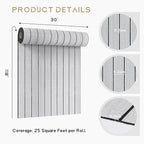 VEELIKE Light Grey Wood Wall Panels Peel and Stick Wood Slat Wall Panel - Image 9