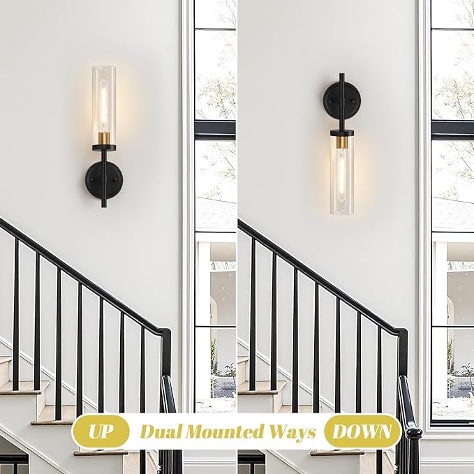 MOKATNG Wall Sconces Set of Two, Hardwired Sconces Wall Decor Set of 2 - Image 6