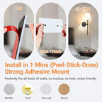 Peel and Stick Wall Sconces, Stick On Wall Sconce Set of 2, Battery Operated - Image 3