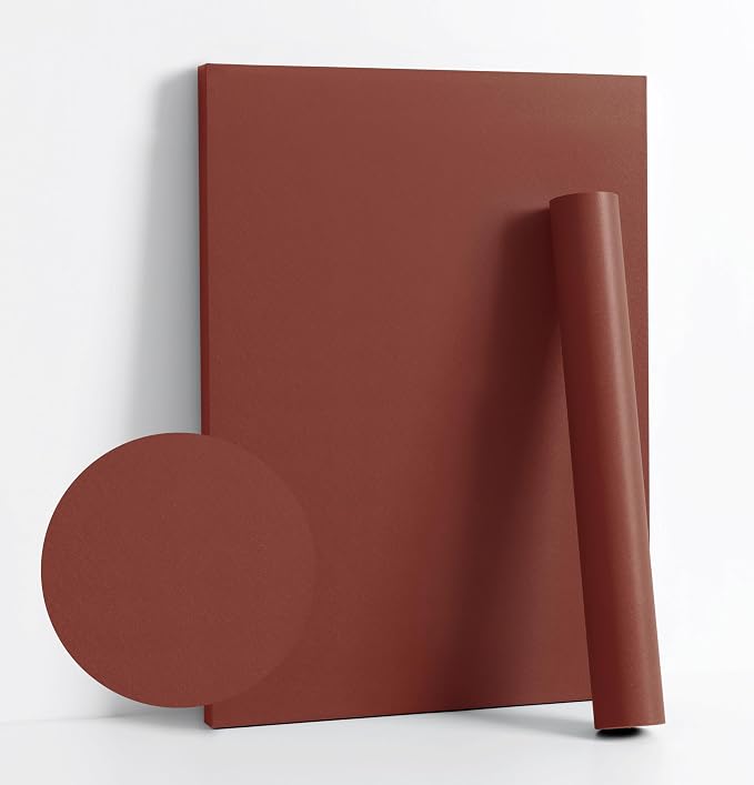 Dimoon 78.7''x17.7''Brick Red Peel and Stick Wallpaper Contact Paper Modern by DIYYOURMOON