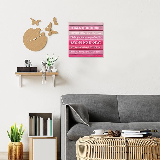Inspirational Pink Wall Art Decor, Preppy Motivational Room Sign - Image 5