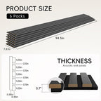 EVERECO 6 Pack Wood Panels for Wall 94.5" × 7.87" Acoustic Soundproof Wall Slat - Image 2
