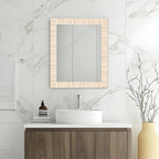 HOMETITUTE Wallpaper Border Peel and Stick Wall Border Beige Bamboo Texture - Image 6