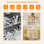 VINGLI Rattan Bathroom Wall Cabinet, Boho Medicine Cabinet - Image 9