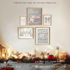 Vodefoad Vintage Dark Green Christmas Prints Set Farmhouse Christmas Gallery - Image 3