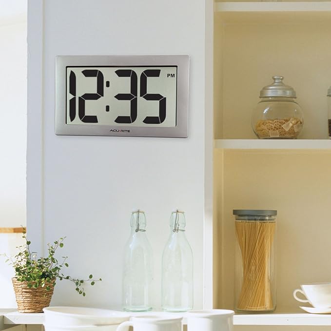 AcuRite 75102RM 9.5" Large Digital Clock - Image 5