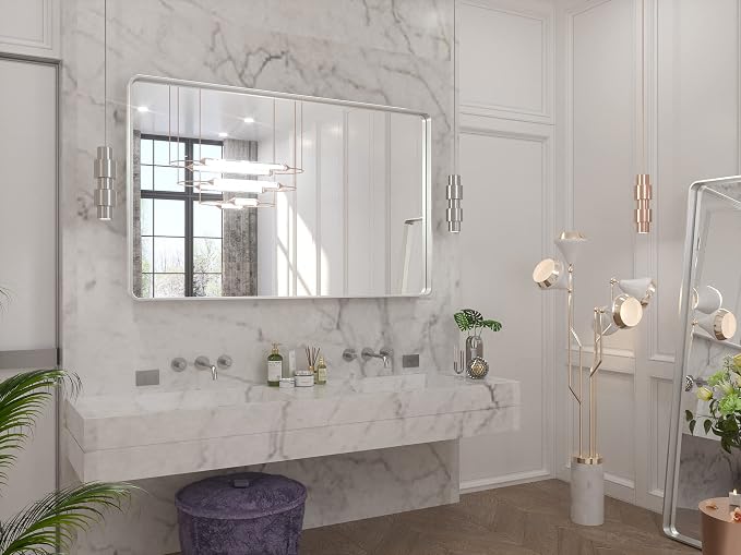 TETOTE 48 x 30 Inch Bathroom Vanity Mirror - Image 8