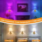 Nekhung Battery Operated Wall Sconces Set of 2, Wireless Wall Light - Image 5