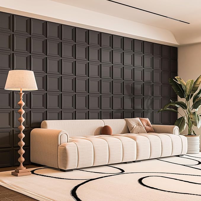 Art3d 33-Pack 3D Wall Panel for Interior Wall Décor, Diamond Textured PVC - Image 2