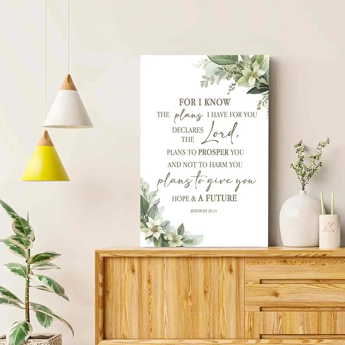 HIWX Christian Bible Verses Wall Decor, - Image 4