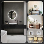 Sweetcrispy 28 Inch Round LED Bathroom Mirror - Image 7