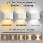 Yochoice Rechargeable Motion Sensor Wall Sconces Dimmable, 6000mAh Wireless - Image 3